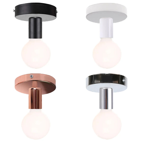Minimalist ceiling light socket with a sleek design