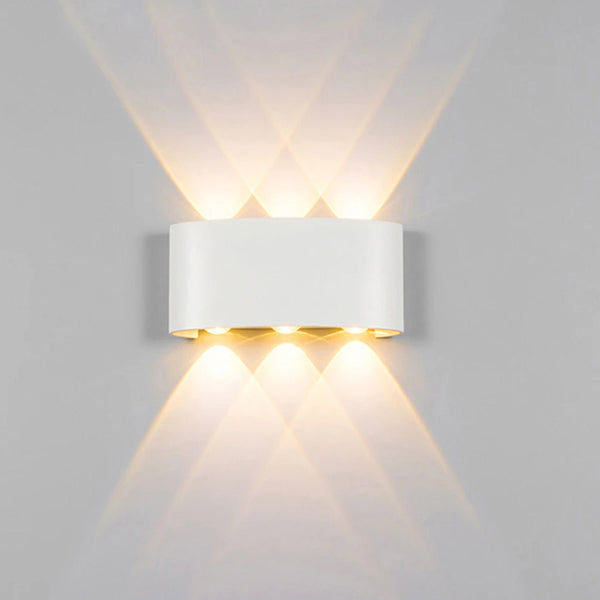 Applique murale design lumière croisée moderne